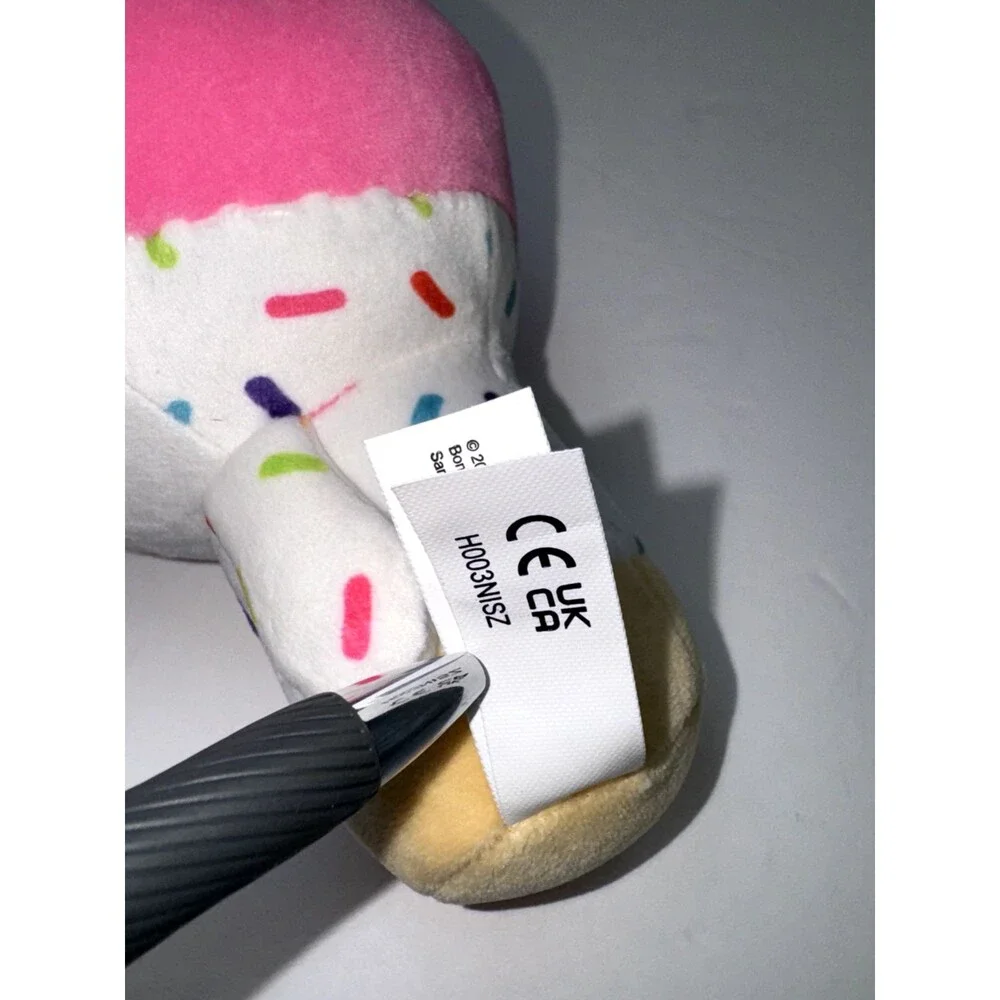8” Moriah Elizabeth 2023 Cuepy Plushie Ice Cream Cherry on Top with Sprinkles